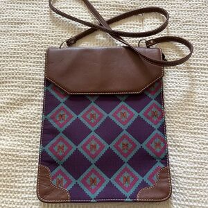 Pineda Covalin Geometric Pattern Crossbody Bag
